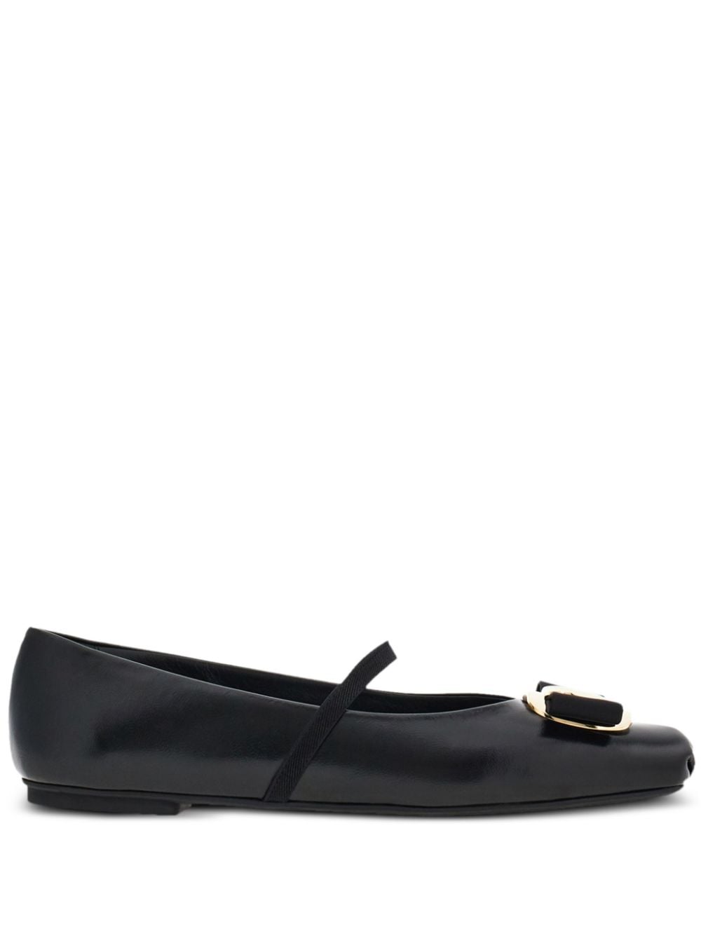 Ferragamo Black Flat Shoes Glam Steals