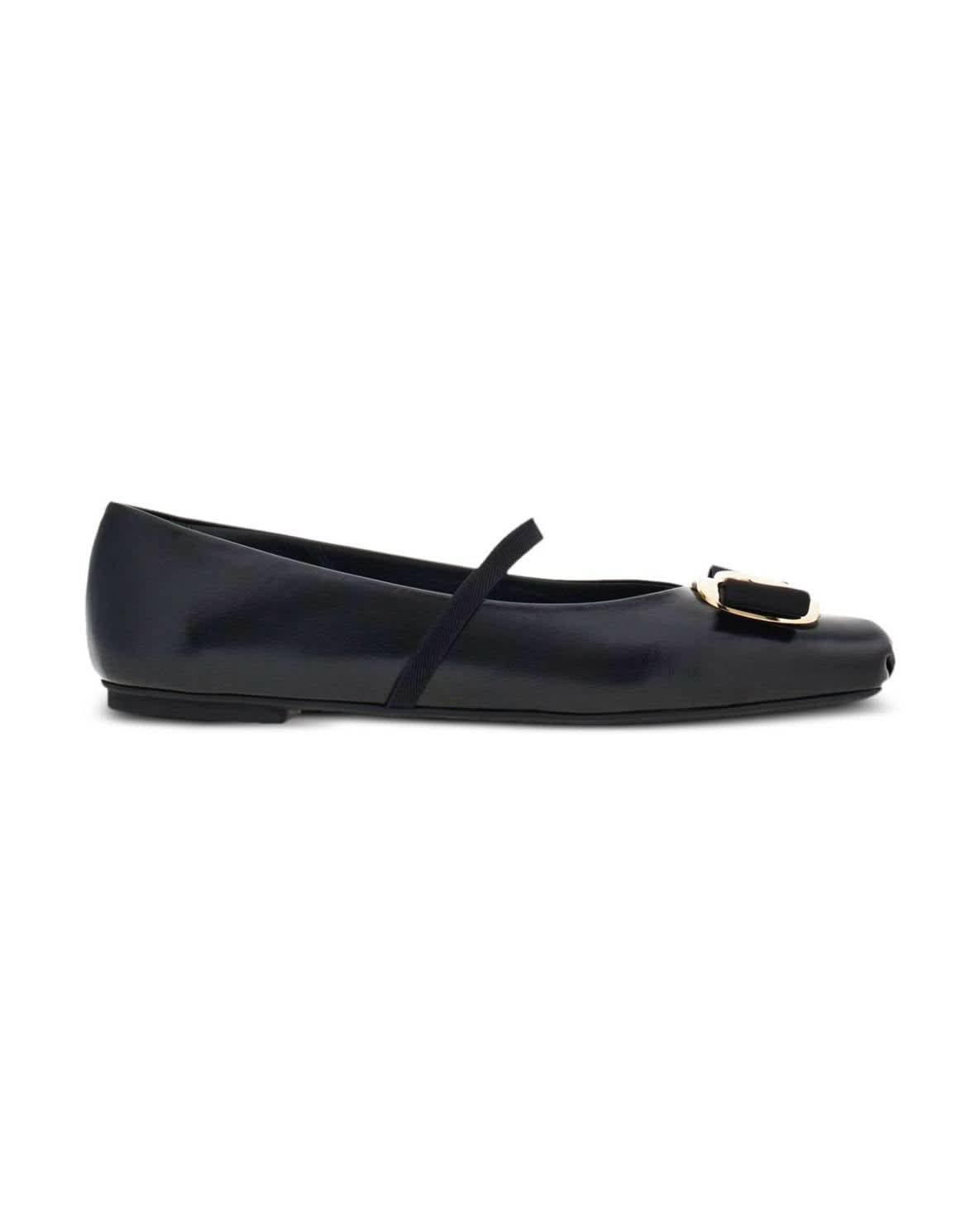 Ferragamo Black Flat Shoes Flats