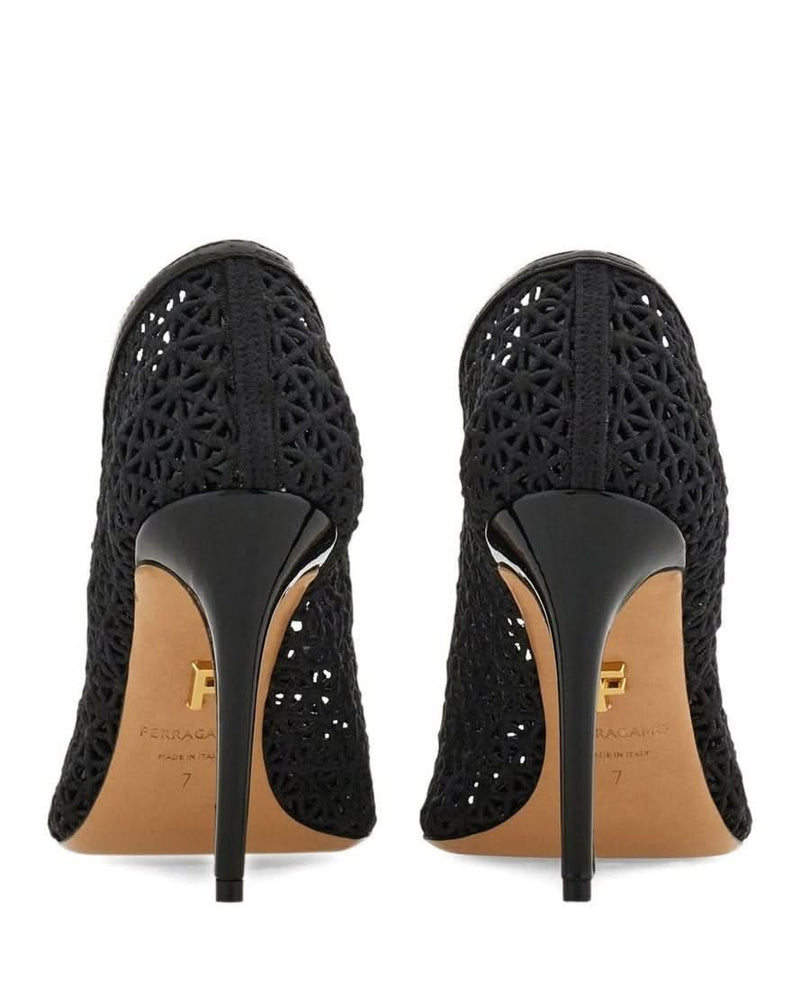 Ferragamo Black Heel High Heel