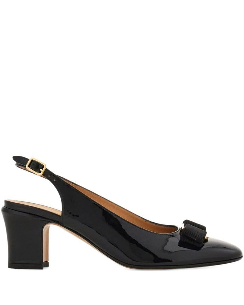 Ferragamo Black Heel Medium Heel