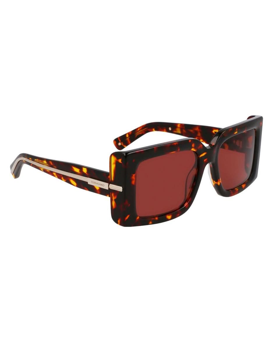 Ferragamo Brown Acetate Sunglasses Glam Steals