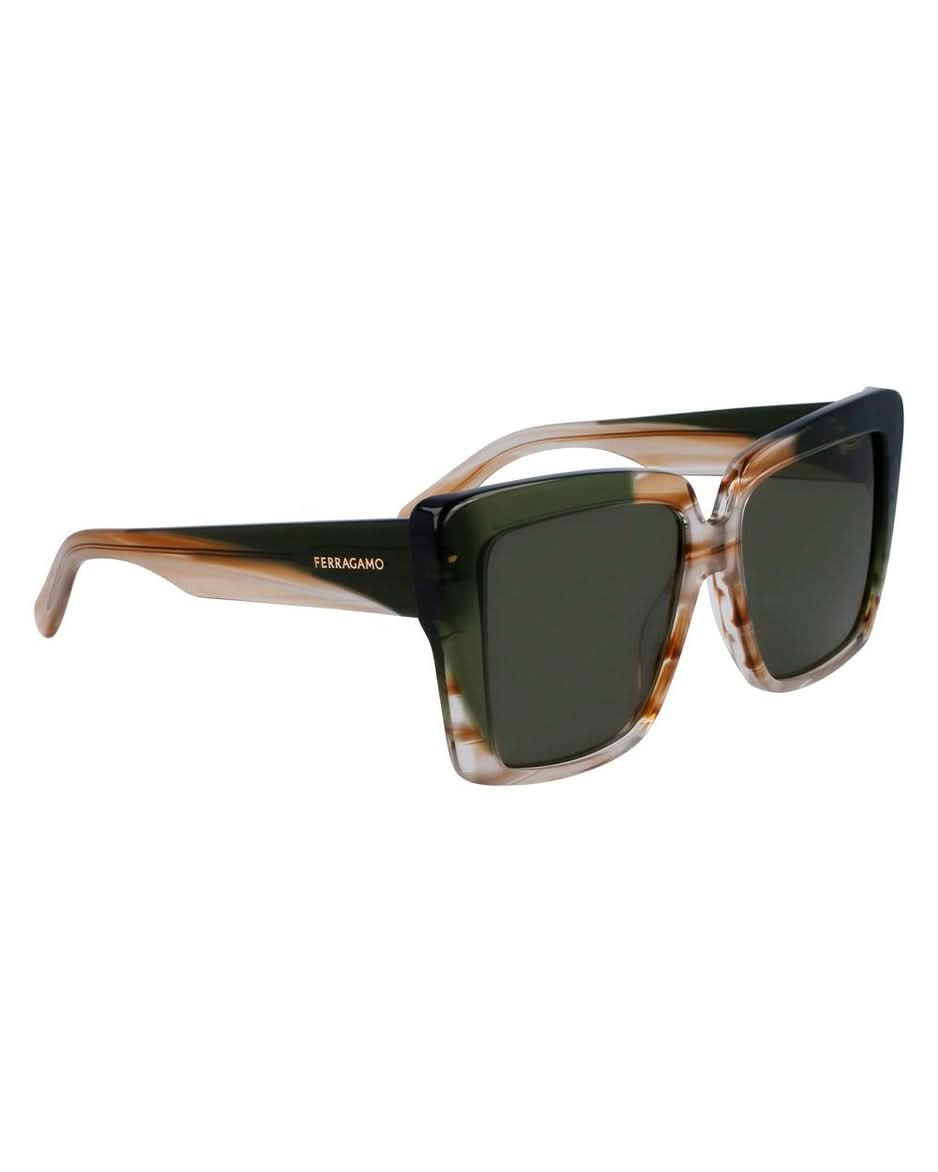Ferragamo Brown Acetate Sunglasses Glam Steals