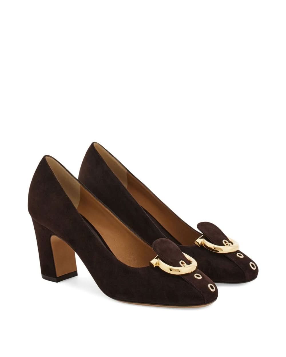 Ferragamo Brown Heel Glam Steals