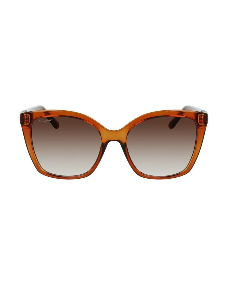 Ferragamo Brown Injected Sunglasses Glam Steals