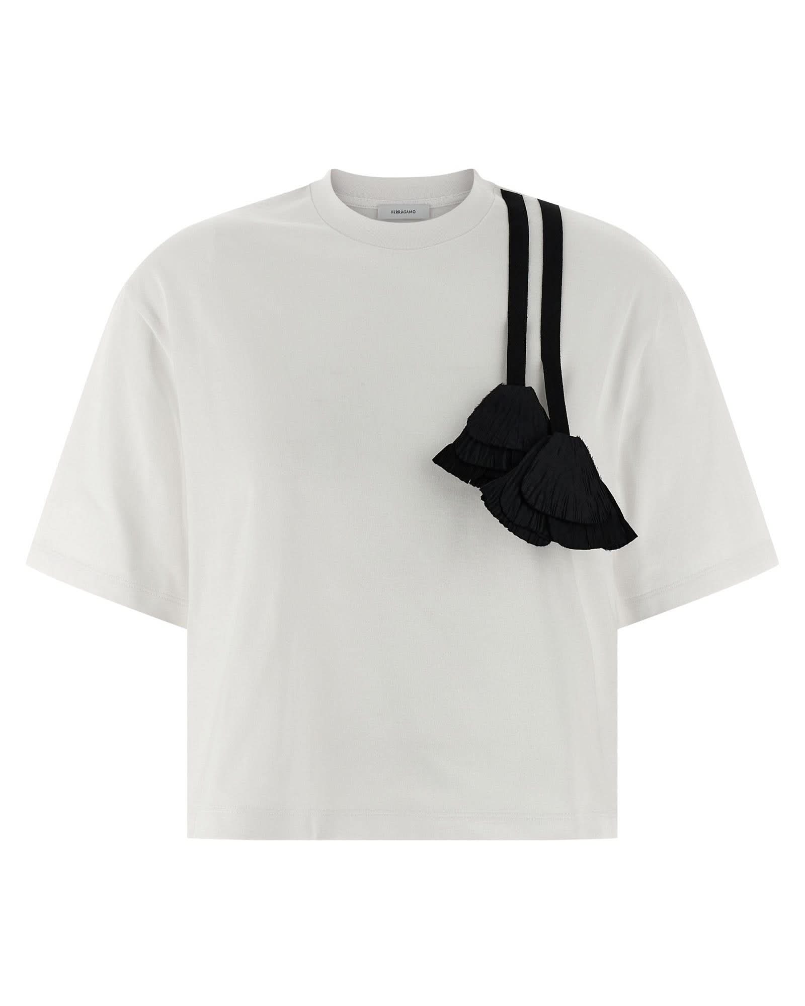 Ferragamo Floral Insert T-shirt Glam Steals