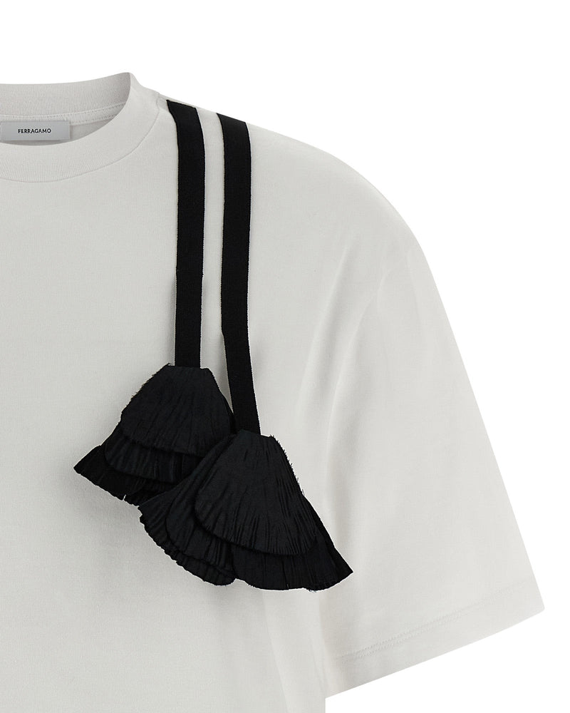 Ferragamo Floral Insert T-shirt Glam Steals