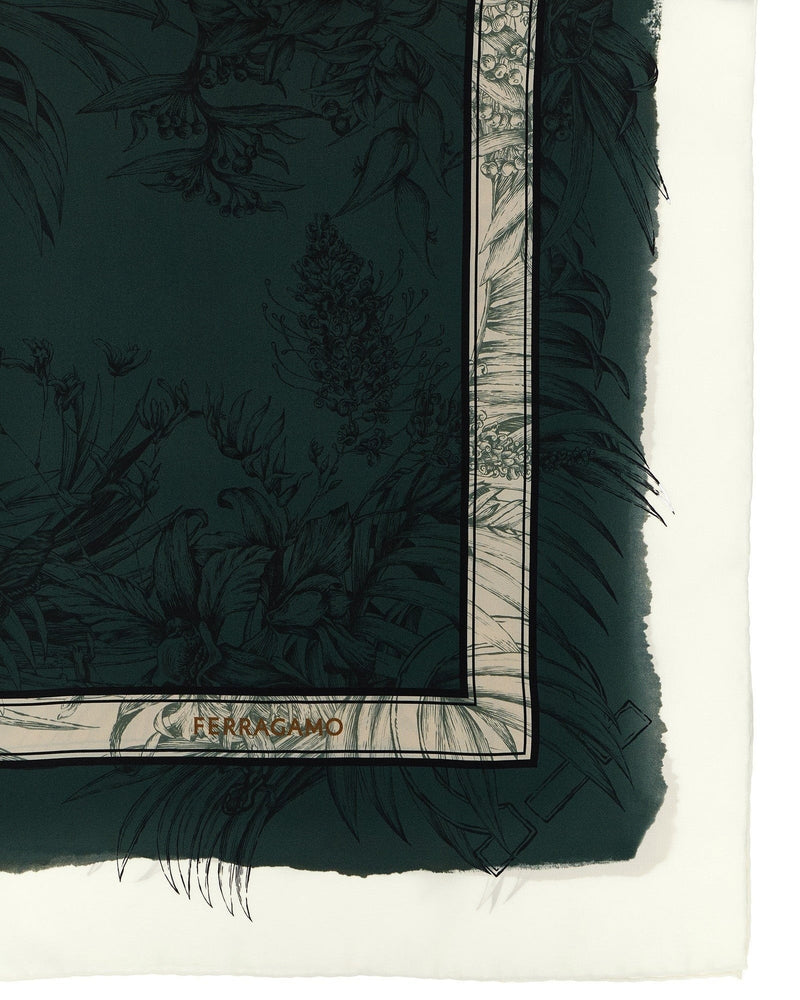 Ferragamo Gravure Print Scarf Scarves Hats & Gloves