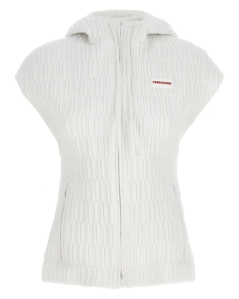 Ferragamo Hooded Vest Glam Steals