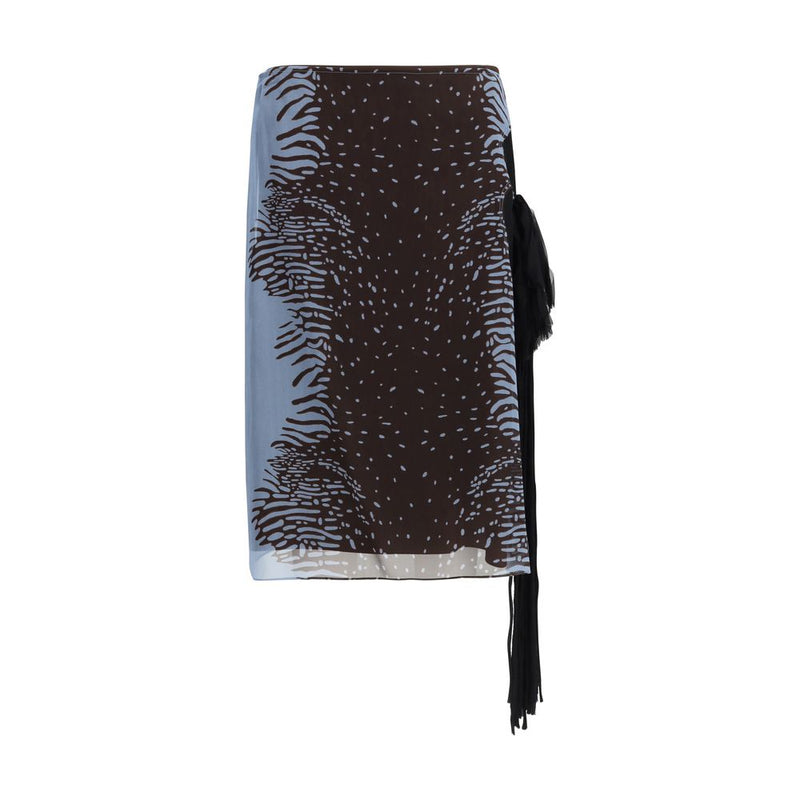 Ferragamo Multicolor Silk Skirt Glam Steals