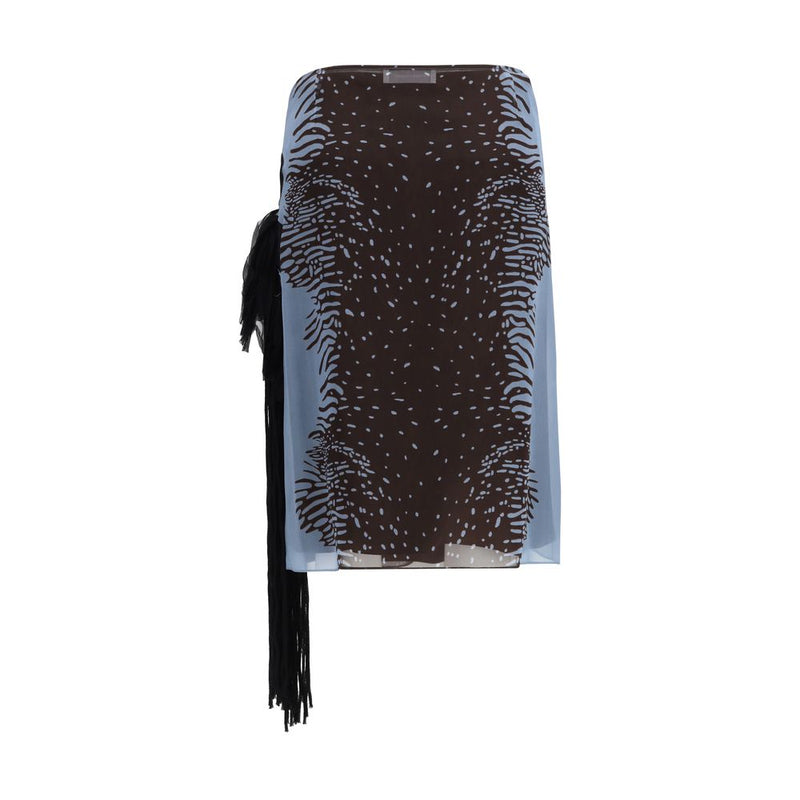 Ferragamo Multicolor Silk Skirt Glam Steals