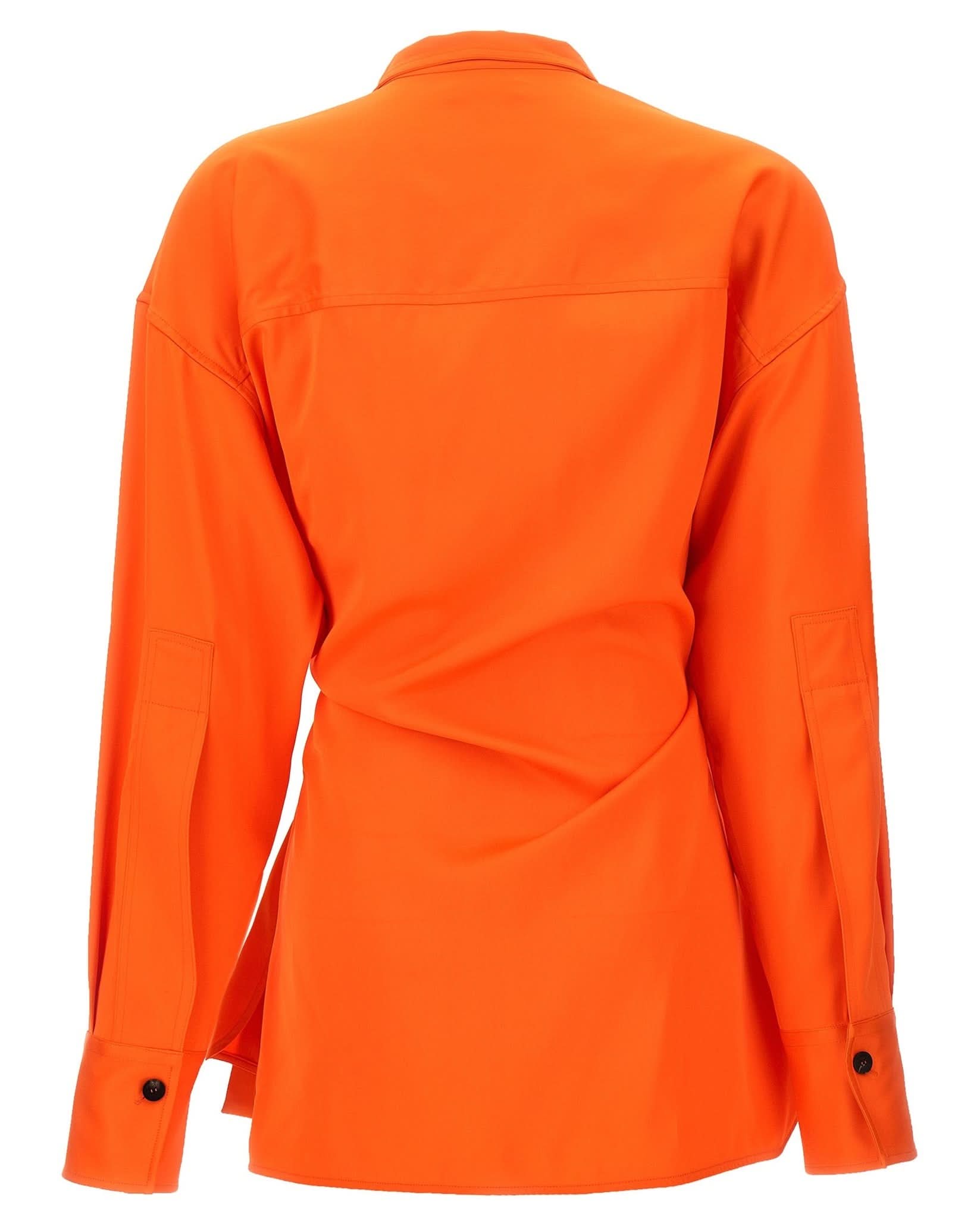 Ferragamo Satin Asymmetric Shirt Glam Steals