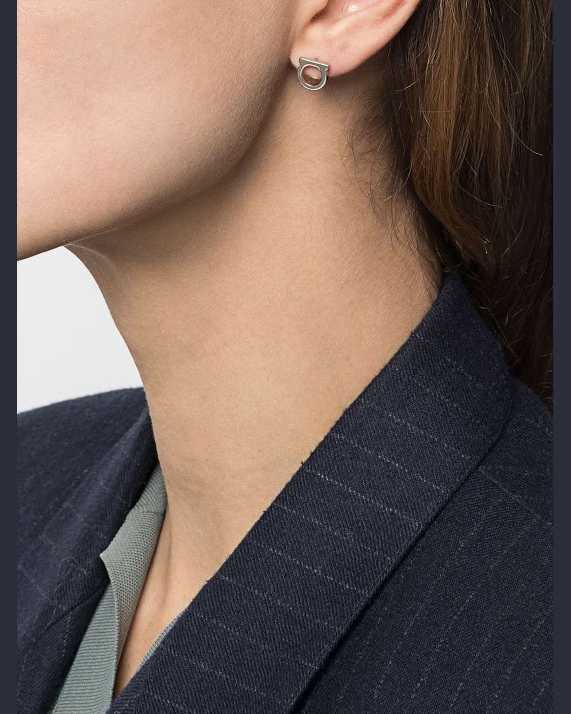 Ferragamo Silver Bijoux Earrings Jewellery