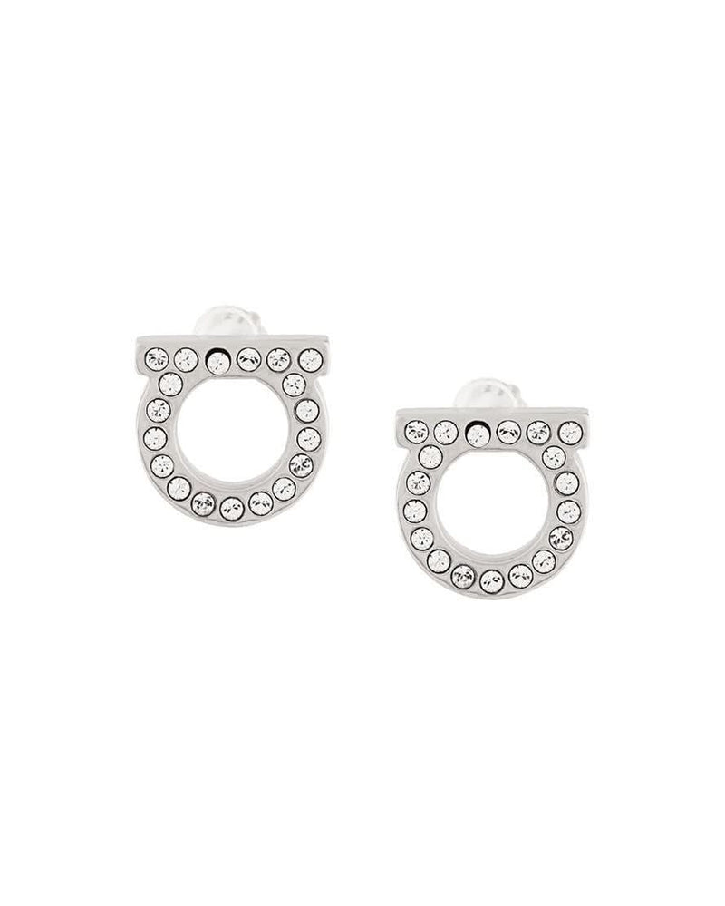 Ferragamo Silver Bijoux Earrings Glam Steals