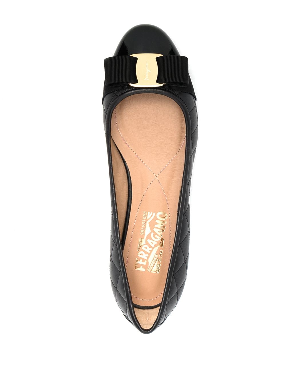 Ferragamo Varina Quilted Ballerinas