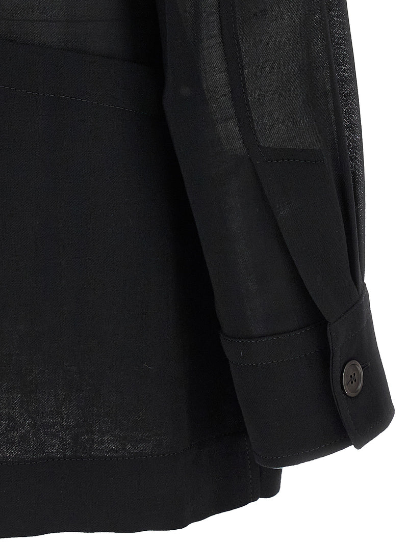 Ferragamo Wool Semi Sheer Jacket Glam Steals