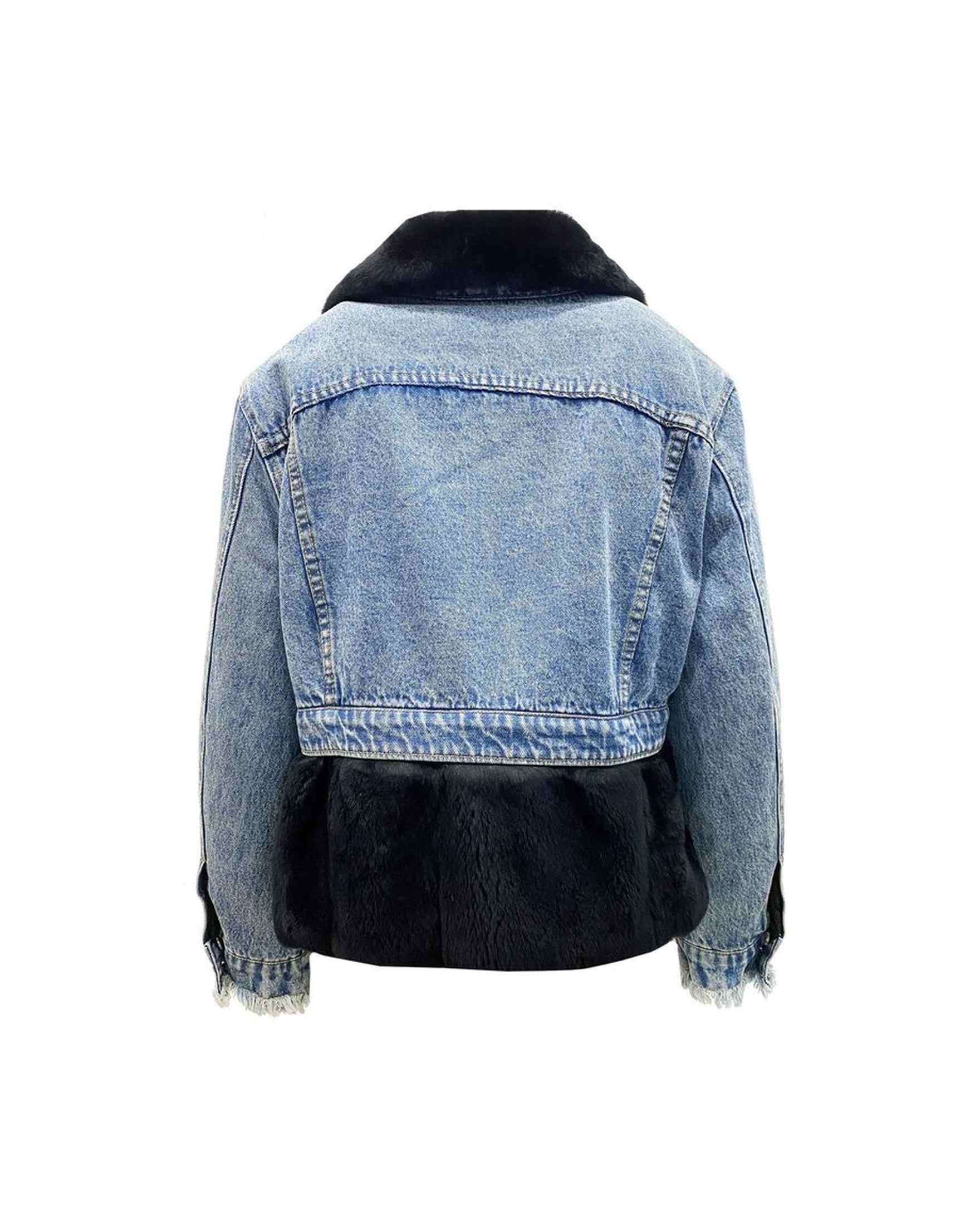 Forte Dei Marmi Couture Denim Fur Lining Jacket Glam Steals