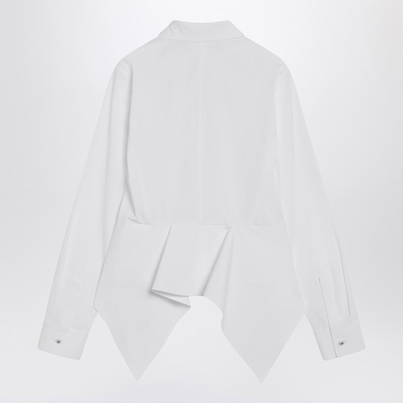 Max Mara White Cotton Shirt in Poplin Glam Steals