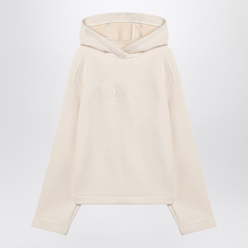 Max Mara White Cotton Hoodie Glam Steals