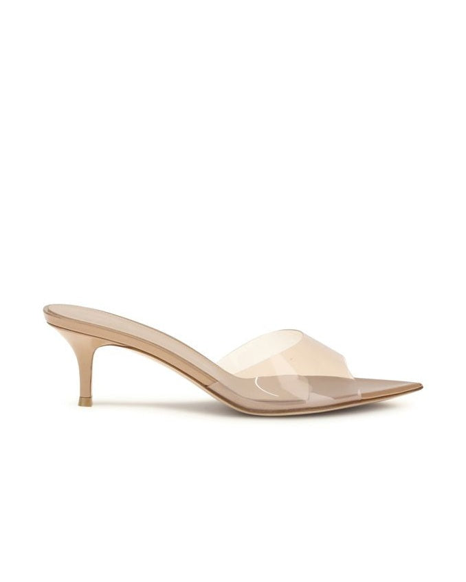Gianvito Rossi Beige Polyurethane Stiletto Heel Sandals Glam Steals