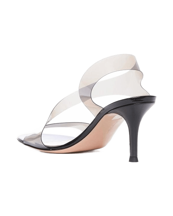 Gianvito Rossi Black Rubber Stiletto Heels Glam Steals