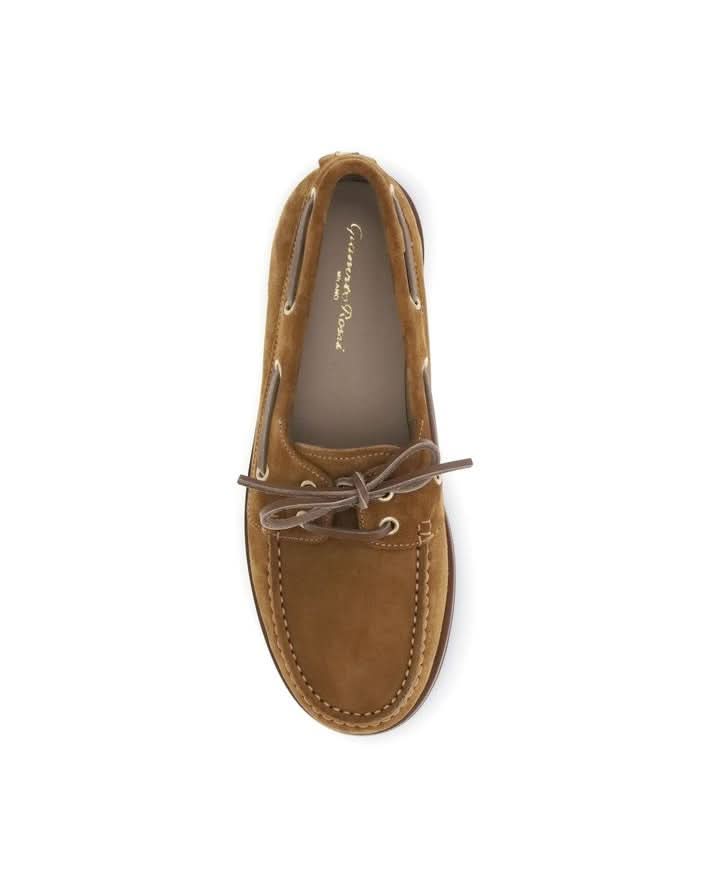 Gianvito Rossi Brown Calf Leather Bos Taurus Slip On Loafers Flats