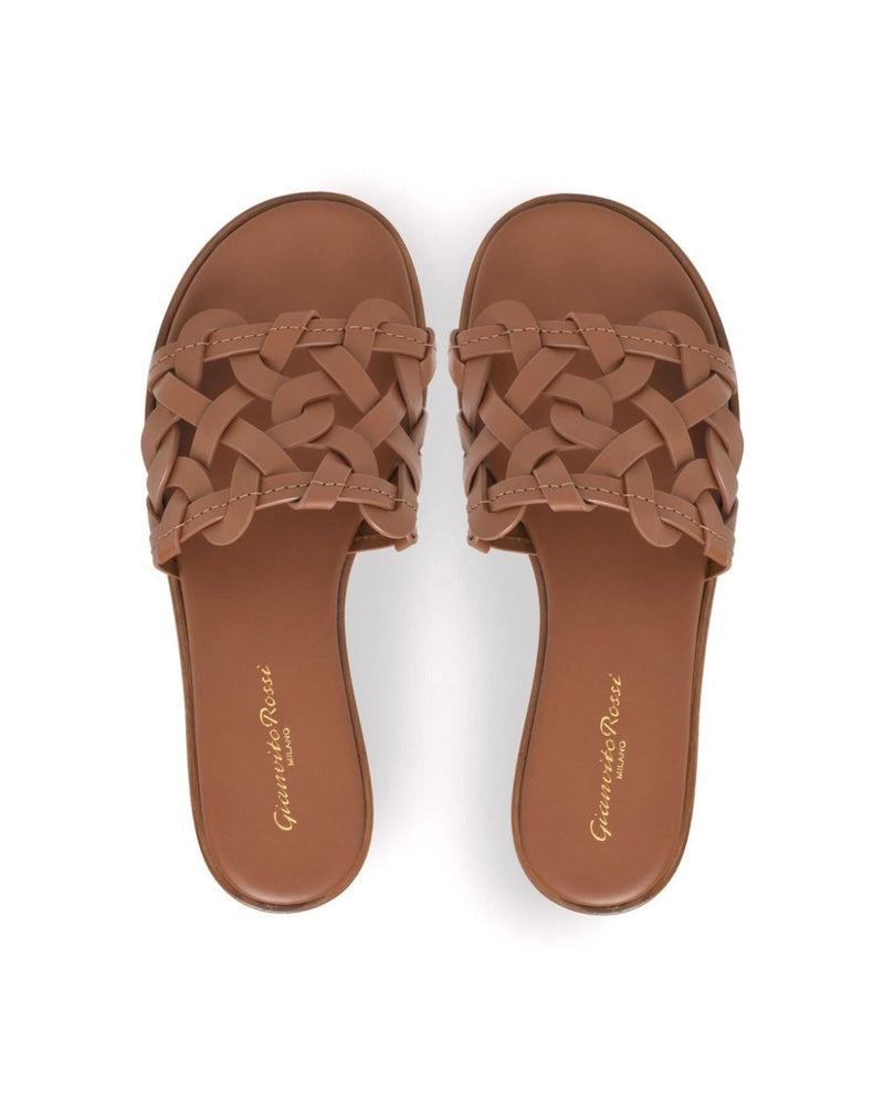 Gianvito Rossi Brown Leather Sandals Sandals