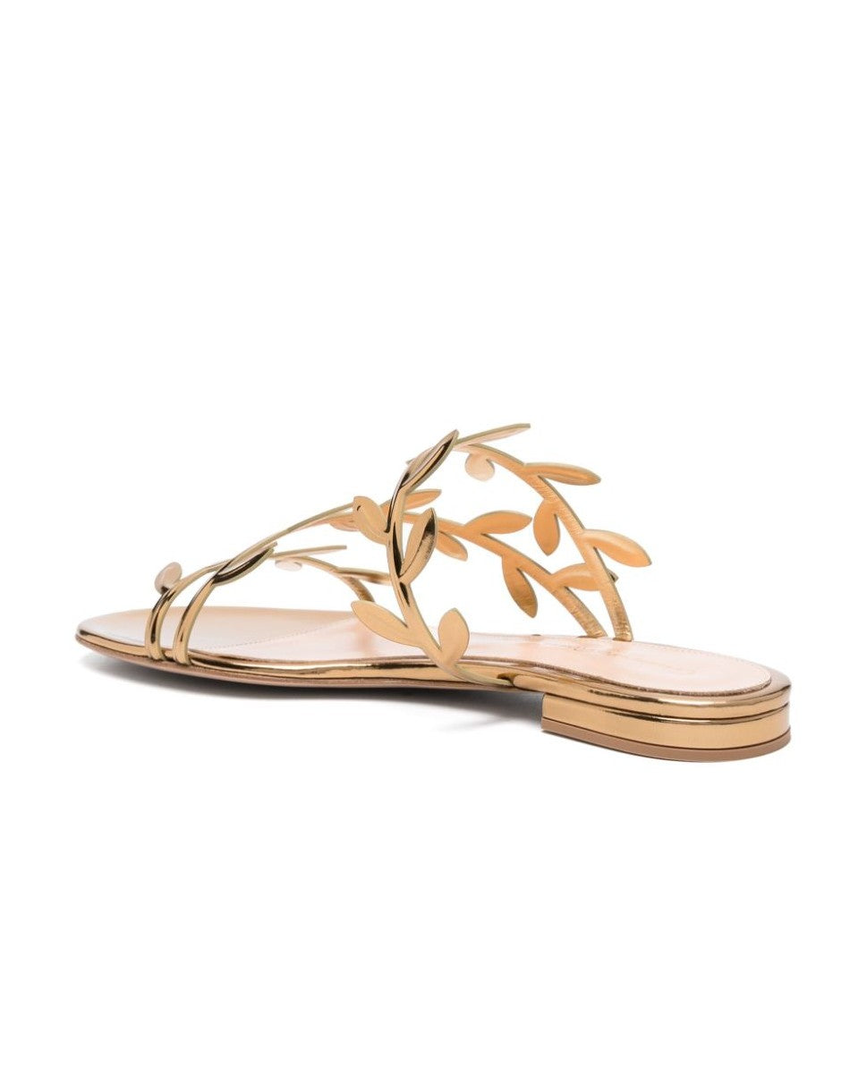 Gianvito Rossi Golden Sandals Glam Steals