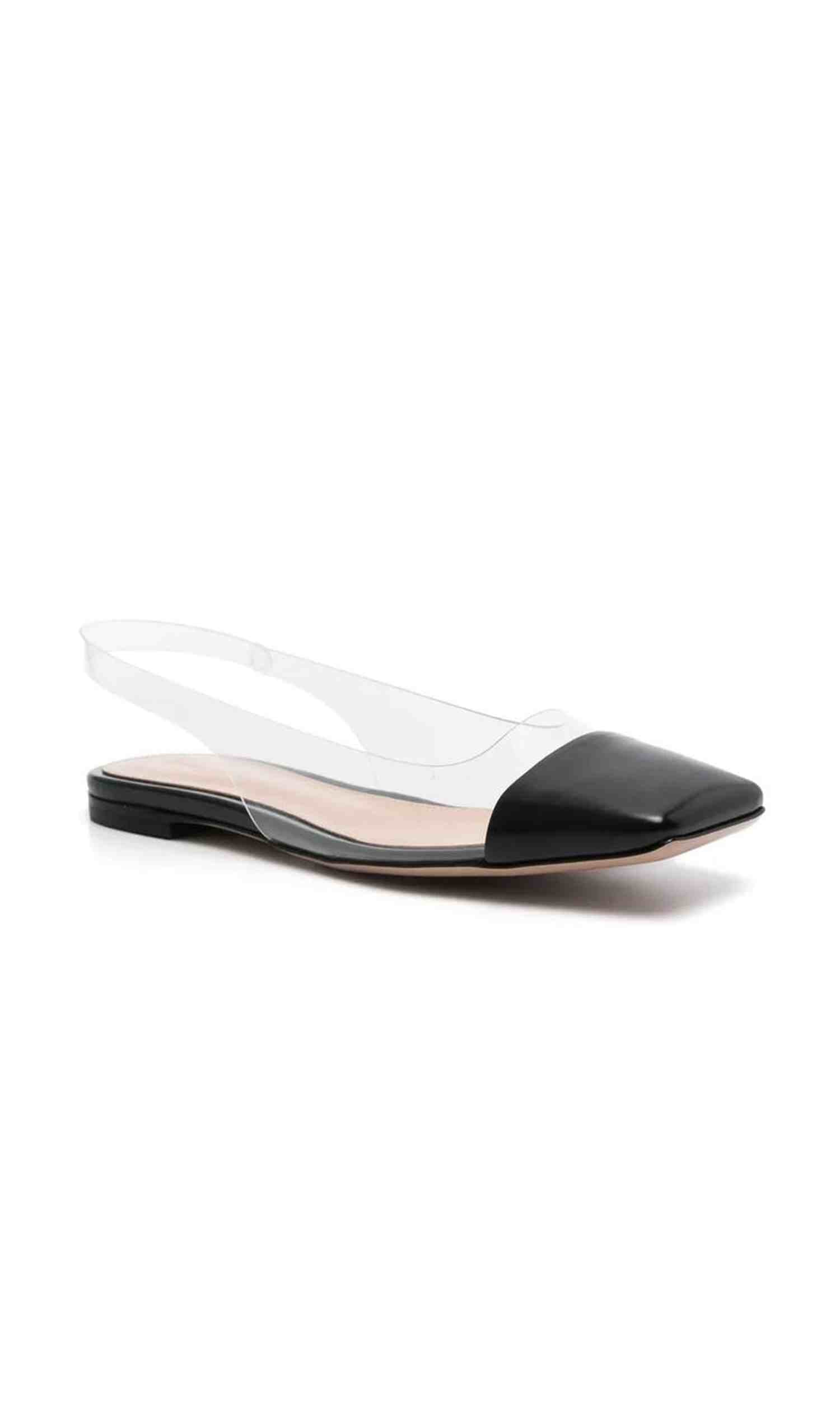 Gianvito Rossi Plexi Slingback Flats Glam Steals