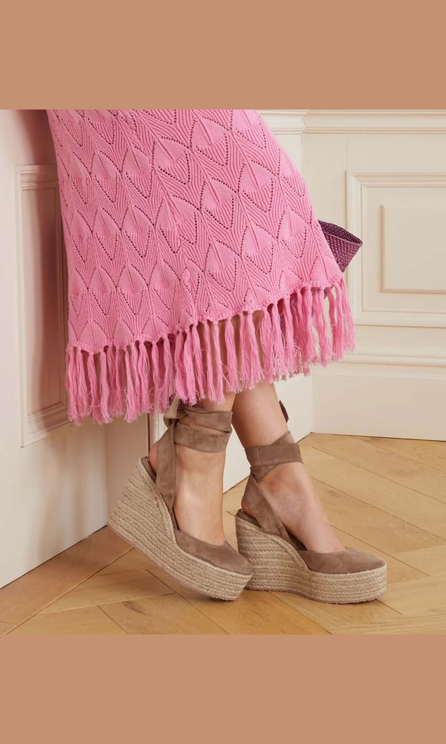 Gianvito Rossi Suede Wedge Espadrilles Glam Steals