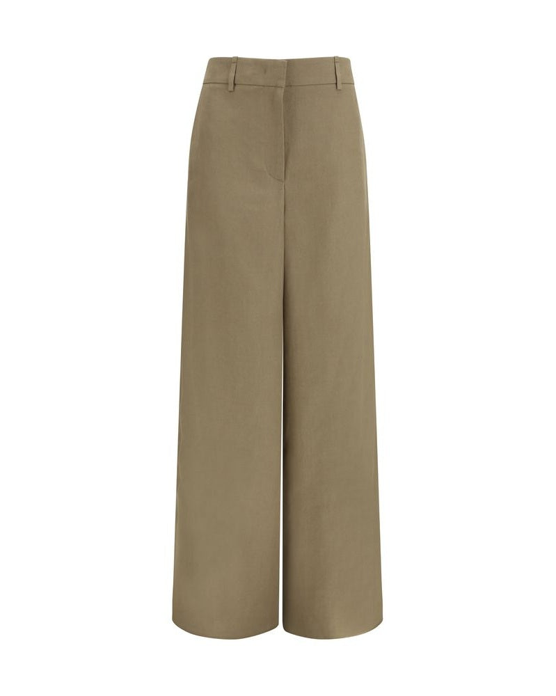 Giorgio Armani Beige Linen Casual Pant Glam Steals