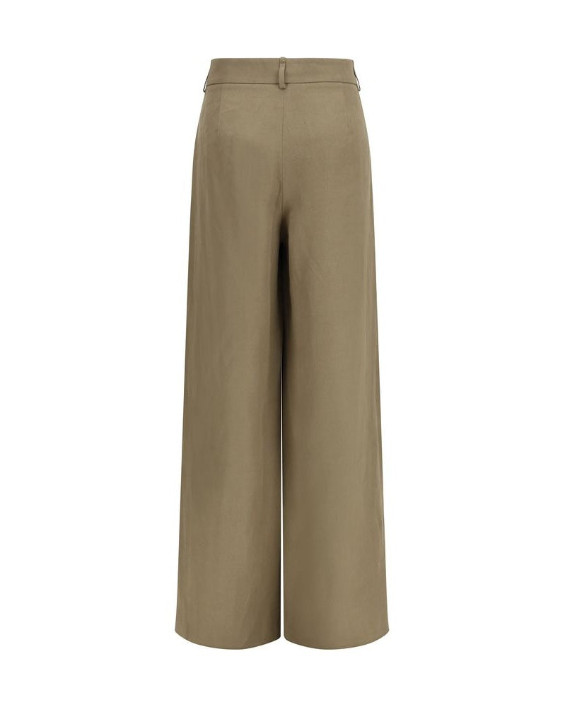 Giorgio Armani Beige Linen Casual Pant Glam Steals
