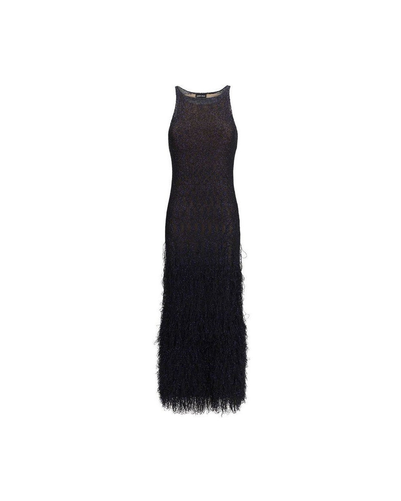 Giorgio Armani Blue Polyamide Cocktail Dress Glam Steals