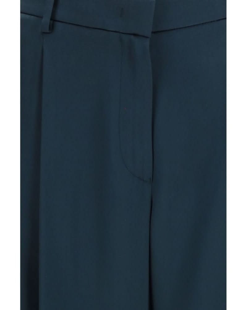 Giorgio Armani Blue Silk Casual Pant Glam Steals