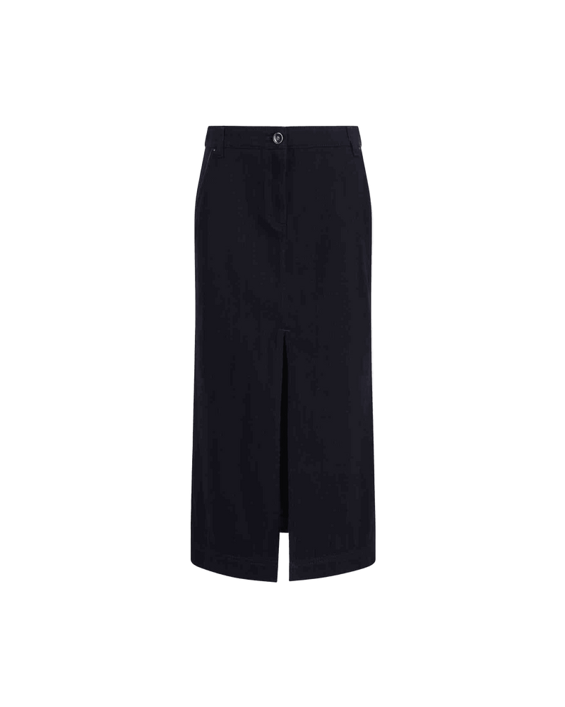 Giorgio Armani Blue Cotton Skirt Glam Steals