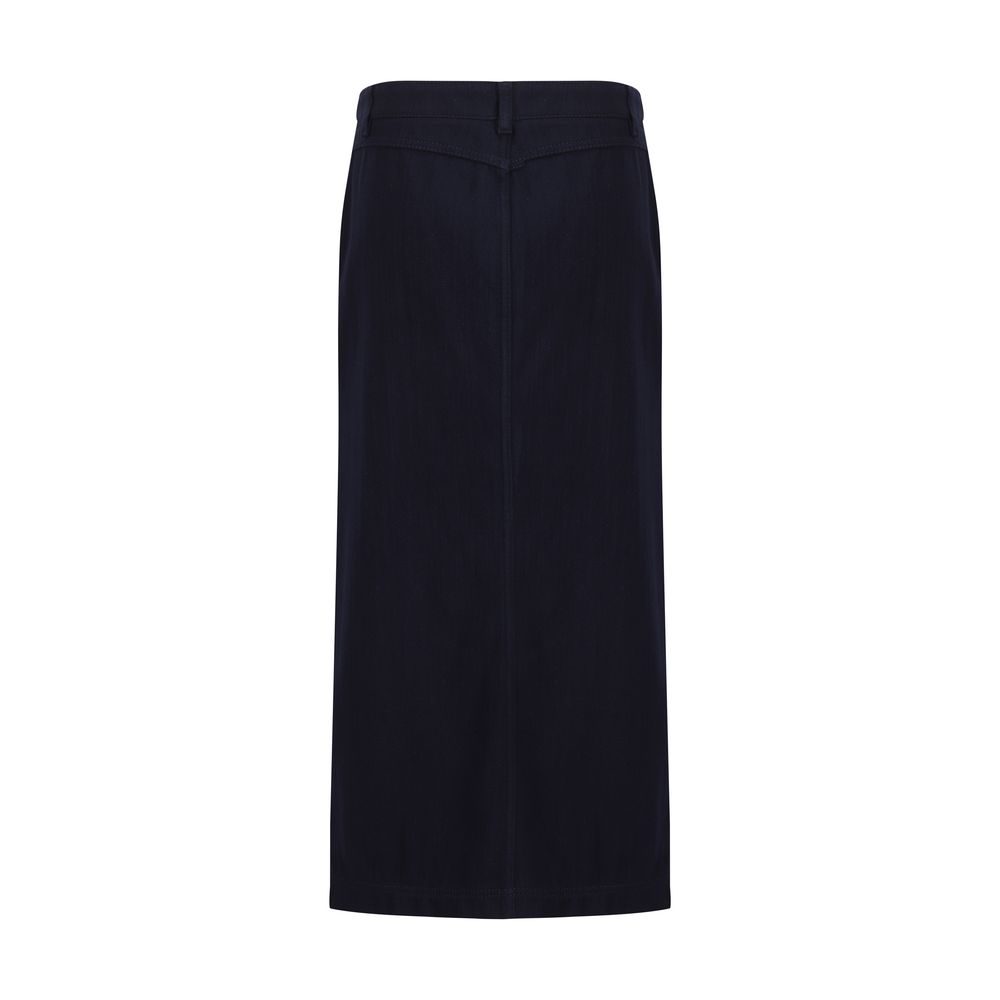Giorgio Armani Cotton Blue Skirt Glam Steals