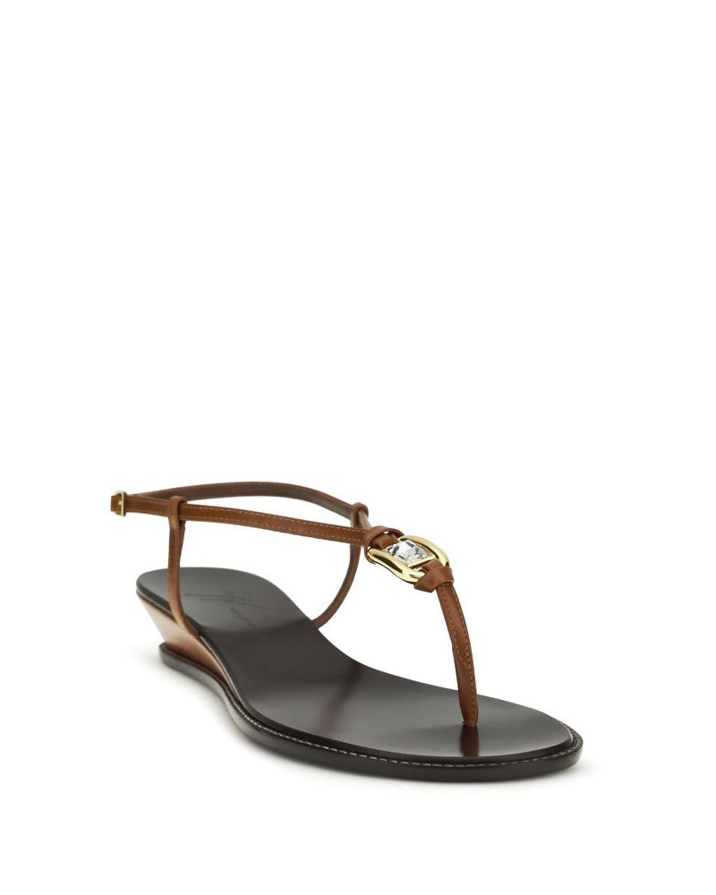 Giuseppe Zanotti Brown Wedge Sandals Glam Steals