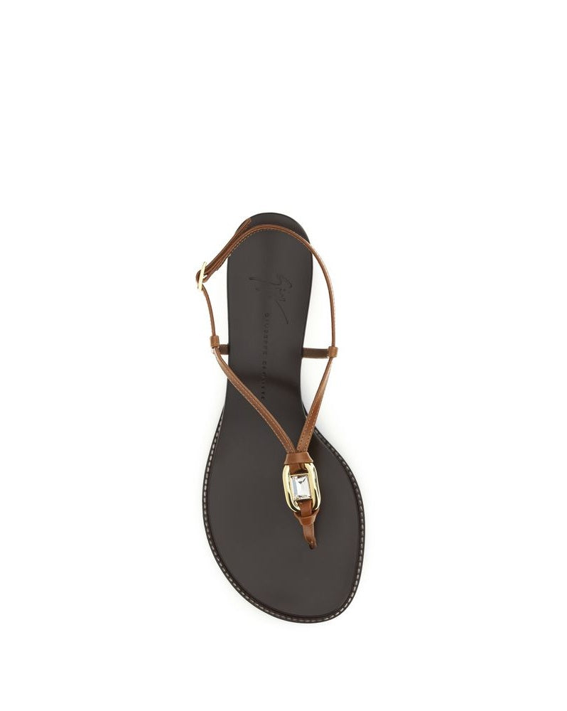 Giuseppe Zanotti Brown Wedge Sandals Glam Steals