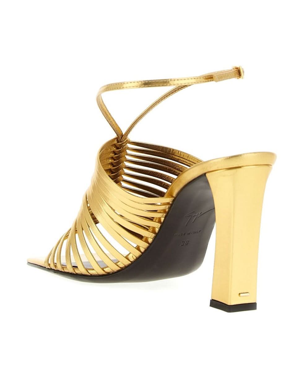 Giuseppe Zanotti Golden Sandals Heels