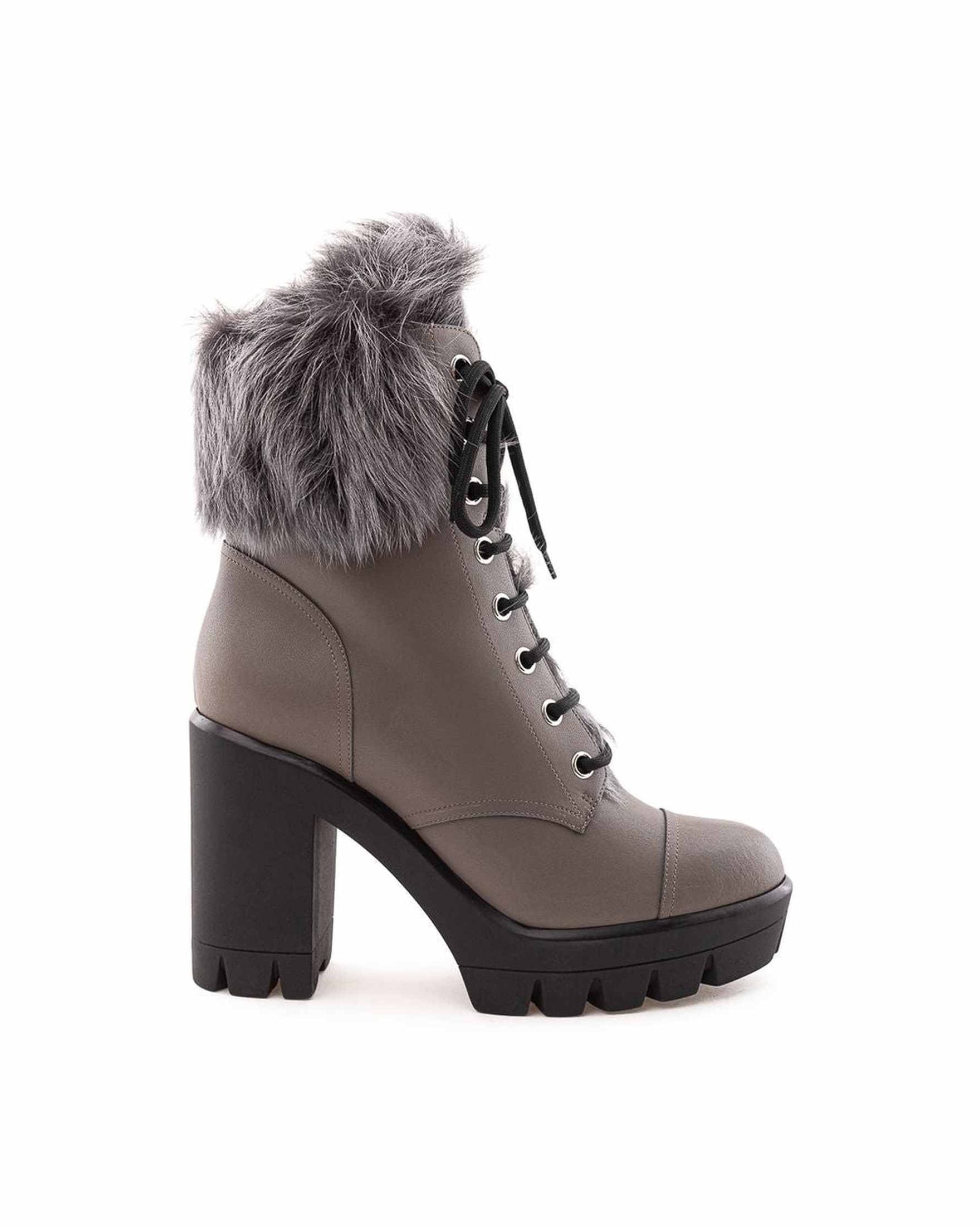 Giuseppe Zanotti Gray Leather Eco Boot Glam Steals