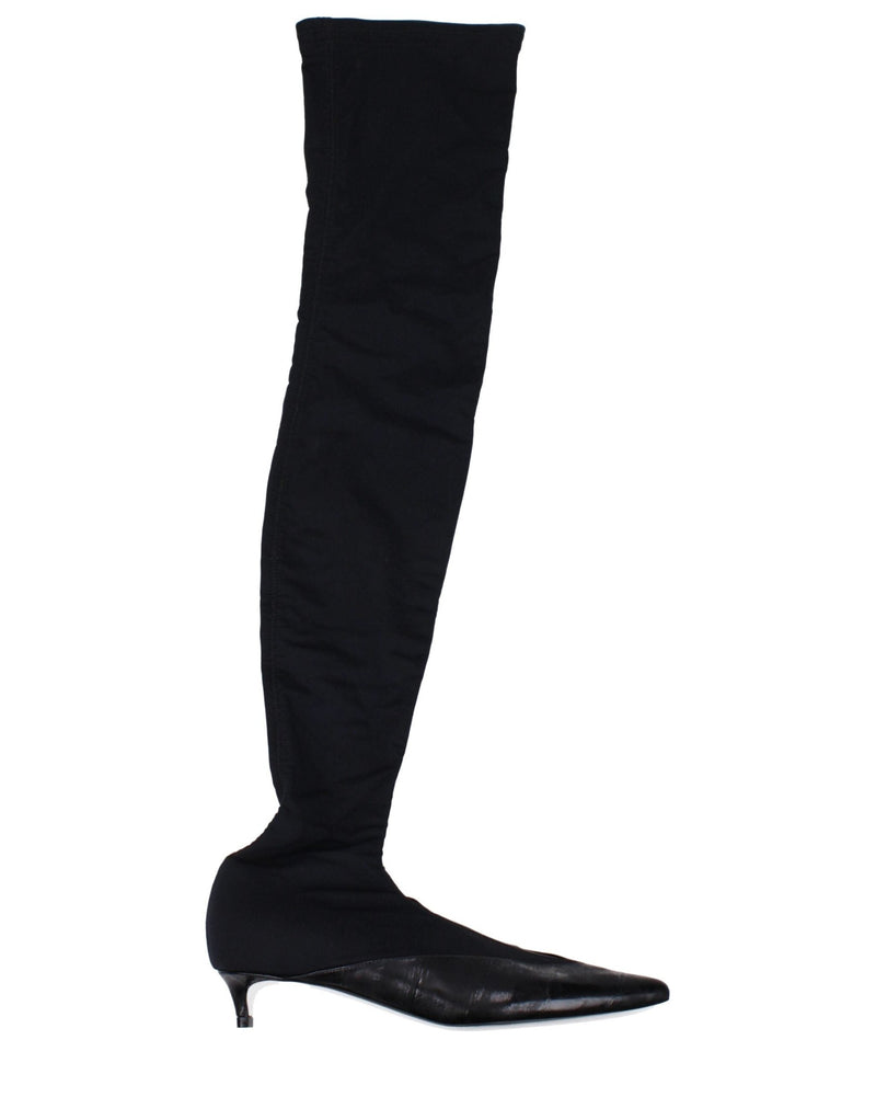 Givenchy Black Fabric Over The Knee Glam Steals