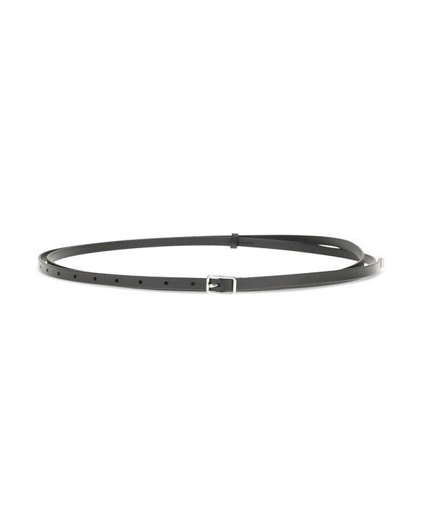 Givenchy Black Leather Calf Bos Taurus Belt Glam Steals