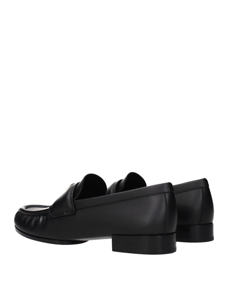 Givenchy Black Leather Slip On Loafers Glam Steals