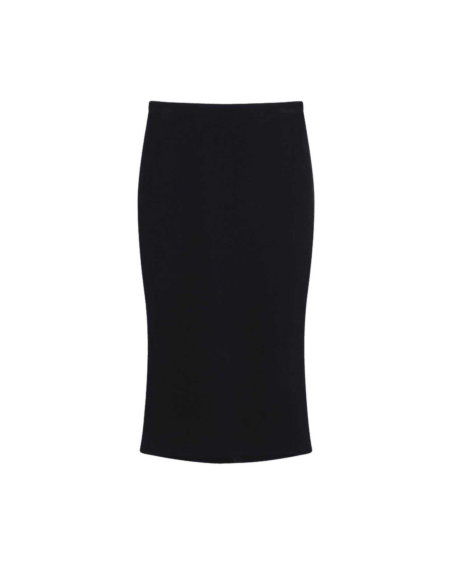 Givenchy Black Midi Skirt With Pleats On The Back Glam Steals