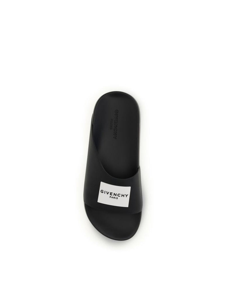 Givenchy Black Rubber Sandals Glam Steals