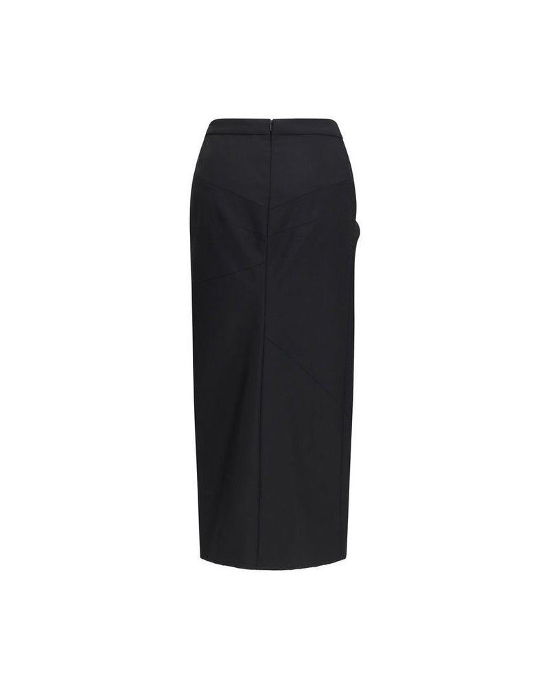 Givenchy Black Wool Oves Aries Midi Skirt Glam Steals