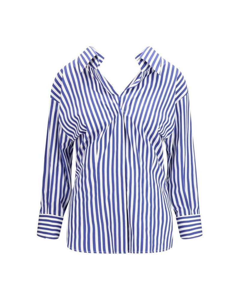 Givenchy Blue Cotton Pattern Shirt Glam Steals