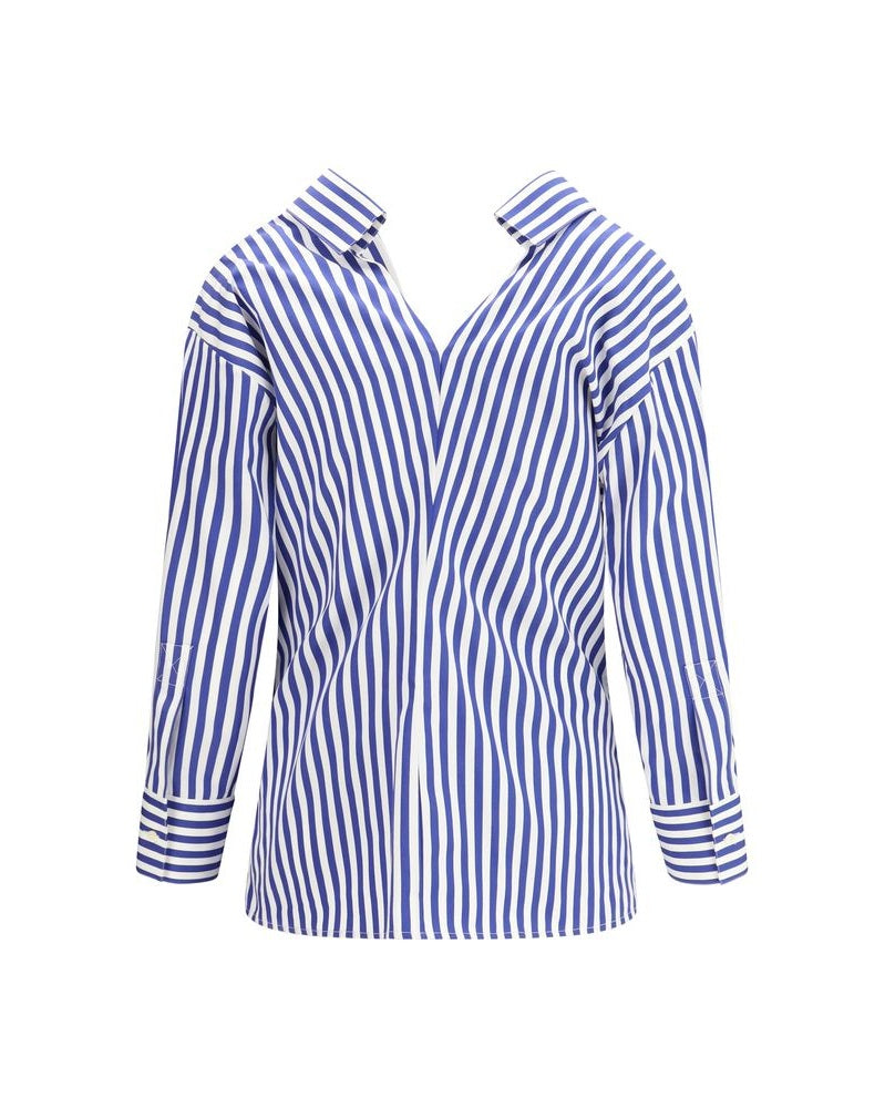 Givenchy Blue Cotton Pattern Shirt Glam Steals
