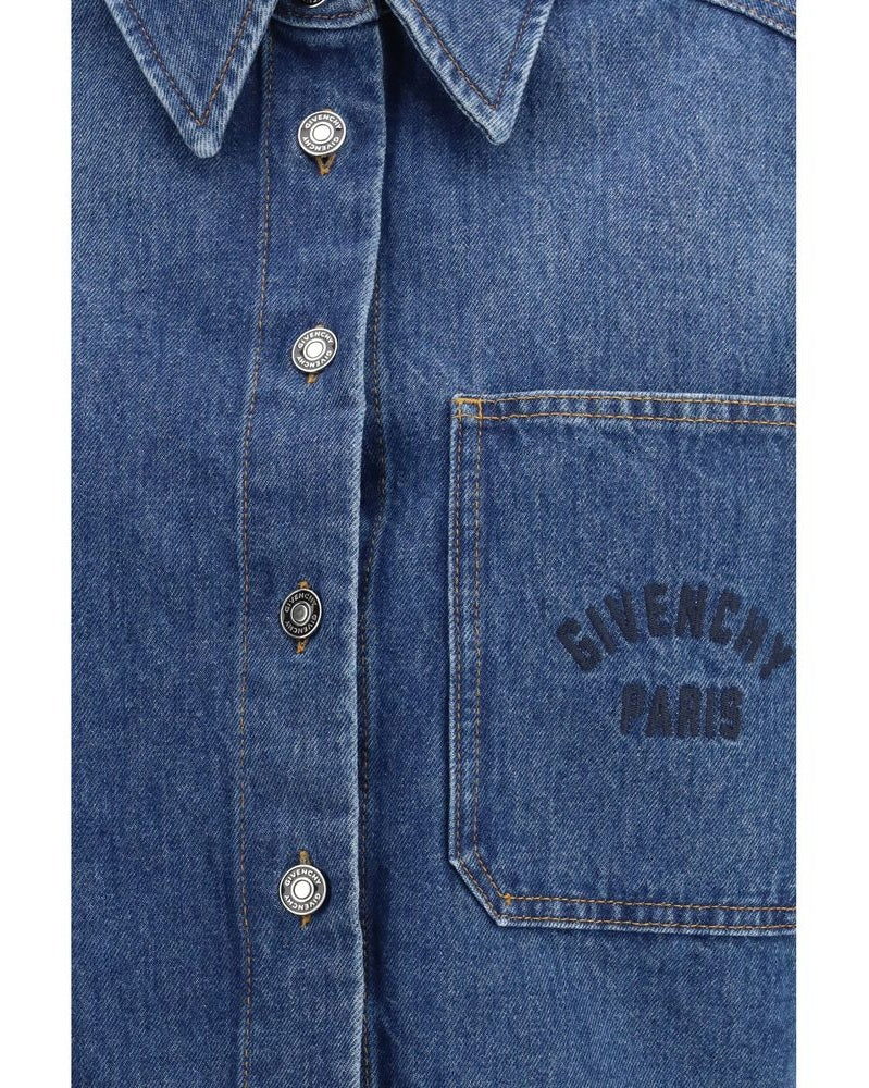 Givenchy Blue Denim Shirt Glam Steals
