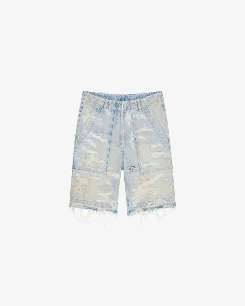 Givenchy Blue Denim Shorts Glam Steals