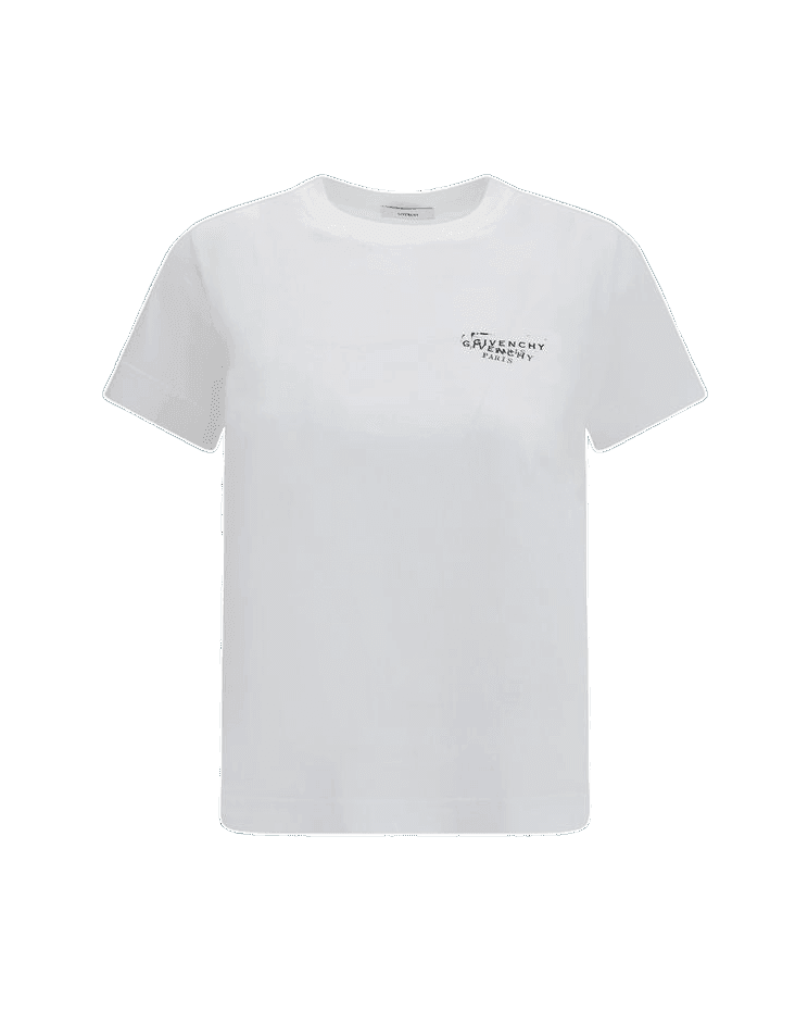 Givenchy White Cotton T-Shirt T-Shirts